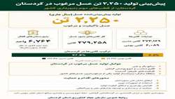 پیش‌بینی تولید ۲۲۵۰ تن عسل در کردستان